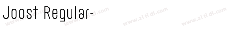 Joost Regular字体转换